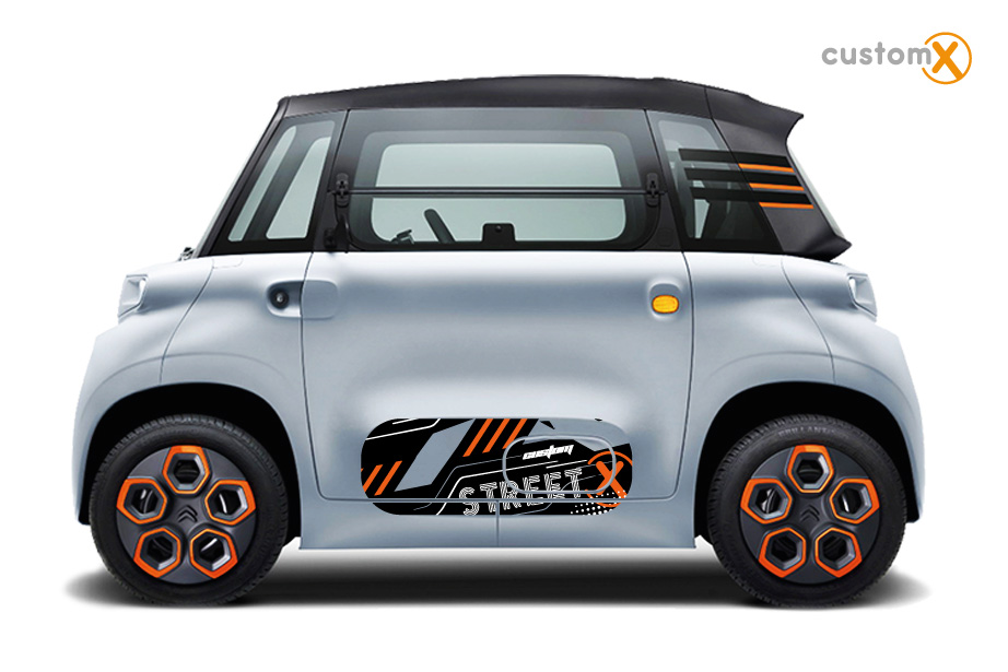 Set adesivi Citroën Ami sportello e fiancata laterale – ART 002 STREET