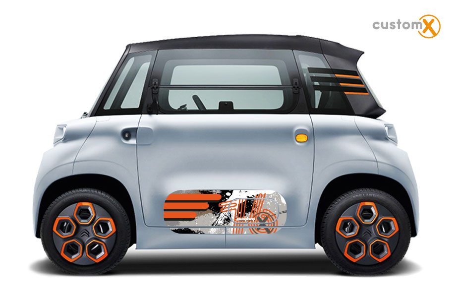 Set adesivi Citroën Ami sportello e fiancata laterale – ART 004 STONE