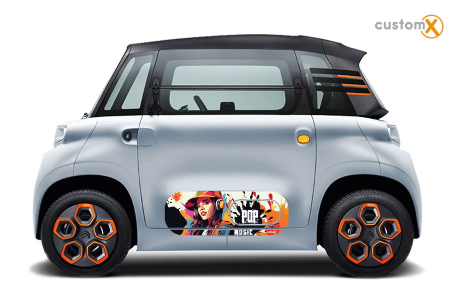 Set adesivi Citroën Ami sportello e fiancata laterale – ART 005 POP