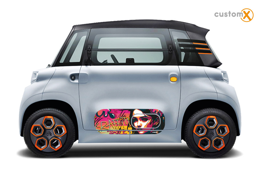 Set adesivi Citroën Ami sportello e fiancata laterale – ART 006 GRAFFITI