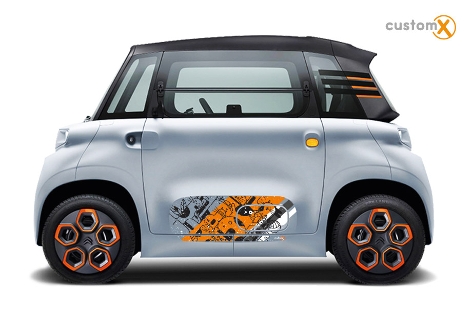 Set adesivi Citroën Ami sportello e fiancata laterale – ART 008 ANIMALS