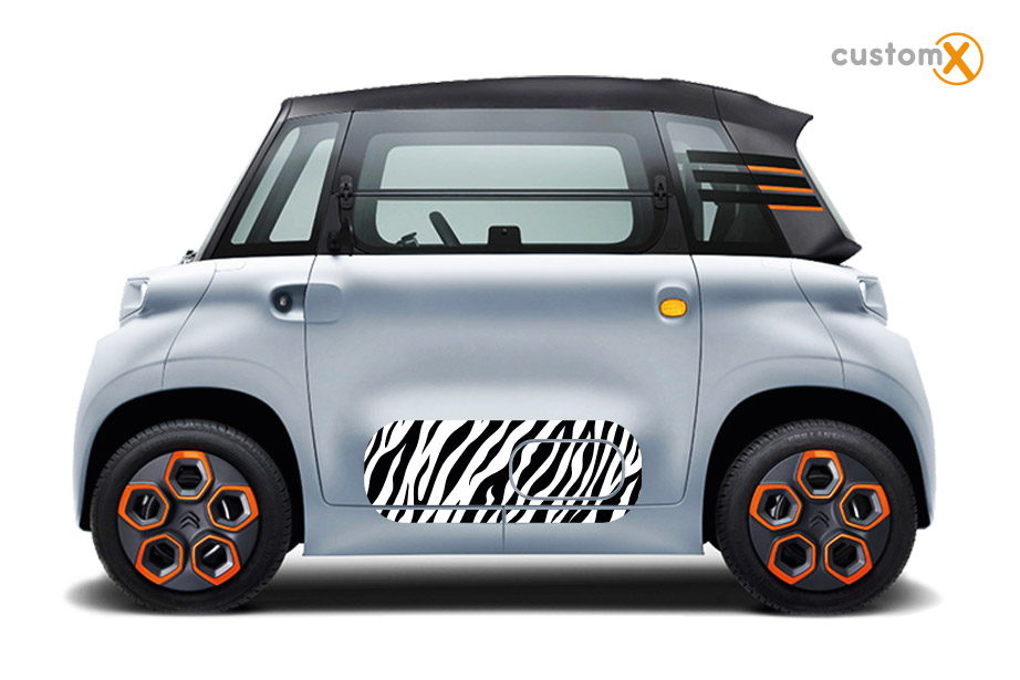 Set adesivi Citroën Ami sportello e fiancata laterale – ART 020 ZEBRA