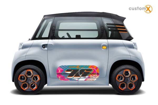 Adesivi Citroen Ami minicar: set sportello e fiancata ART 001 SCOTTISH