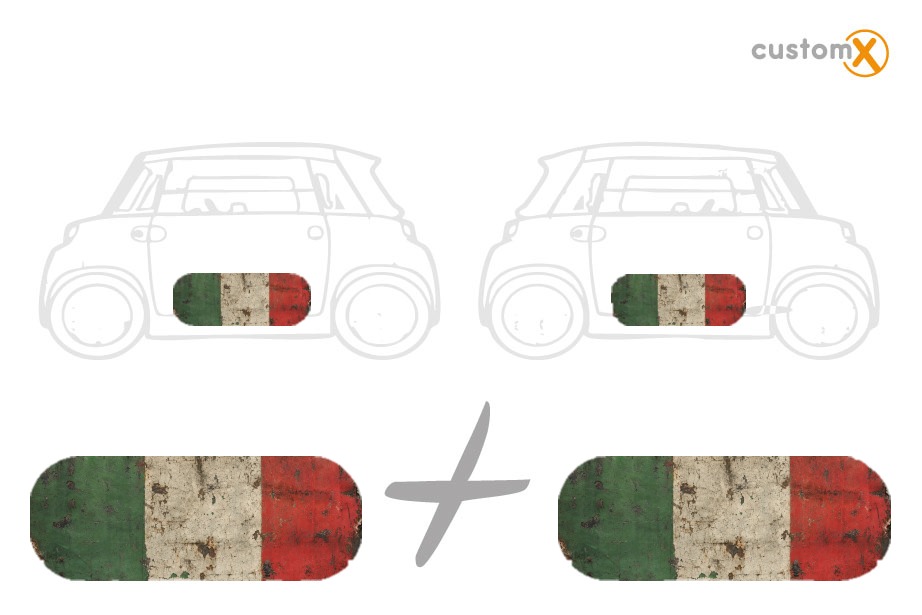 Set adesivi Citroen Ami ITALIA: sportello destro e sinistro